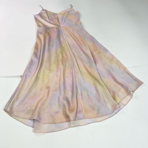 Vince Dresses & Skirts - Vince Dress Women Large Rainbow Cami Slip Midi Dress Dreamcore Whimsy Sarin